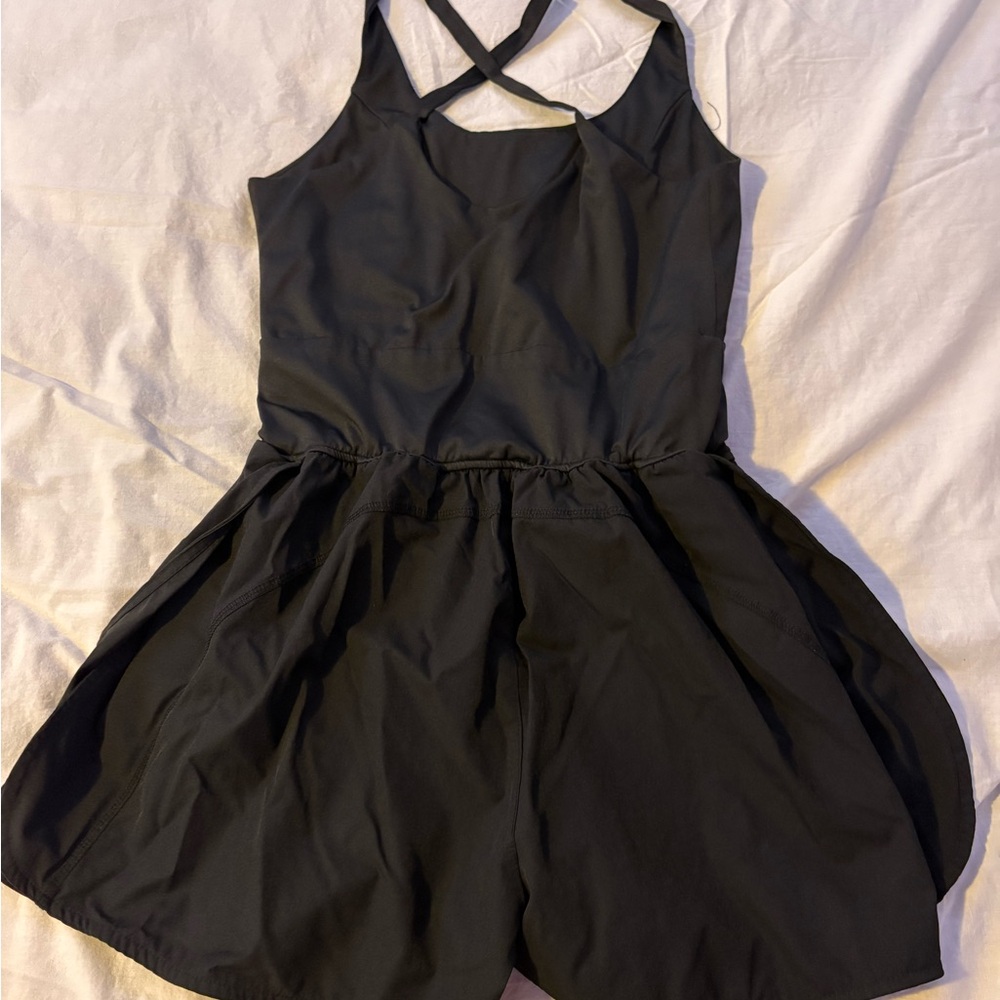 Black Athletic Golf/Tennis Romper